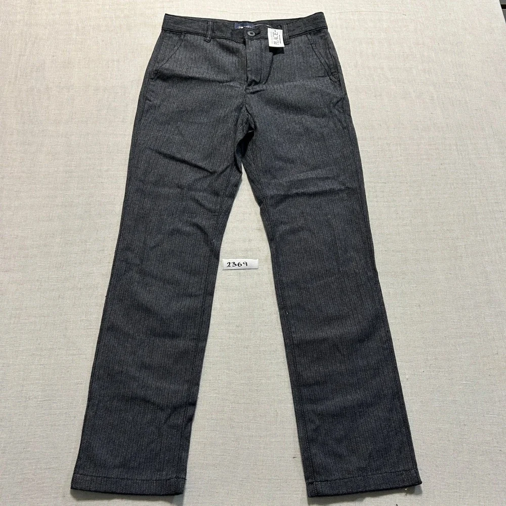 The Children's Place Herringbone Dress Pants Boys 12 Charcoal Grey